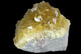 Yellow, Cubic Fluorite Crystal Cluster - Spain #98697-1